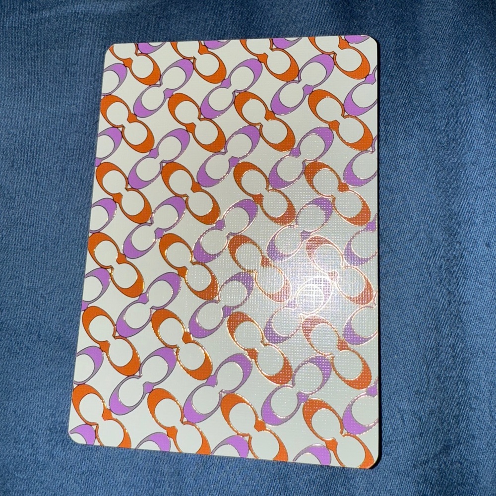 Coach Gold Trim Six of Clubs Playing Card - Picture 2 of 2